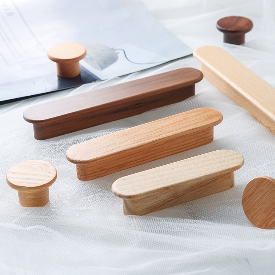 Furniture Hardware Drawer Pulls - Walnut Cabinet Door T Bar Wood