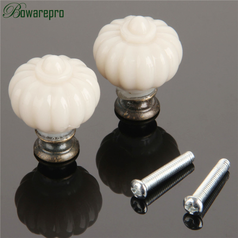 1Pc Acrylic Ivory White Pumpki - огляд і ціна Furniture Hardware Drawer Pulls