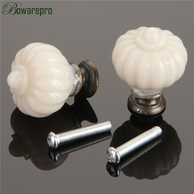 1Pc Acrylic Ivory White Pumpki - огляд і ціна Furniture Hardware Drawer Pulls