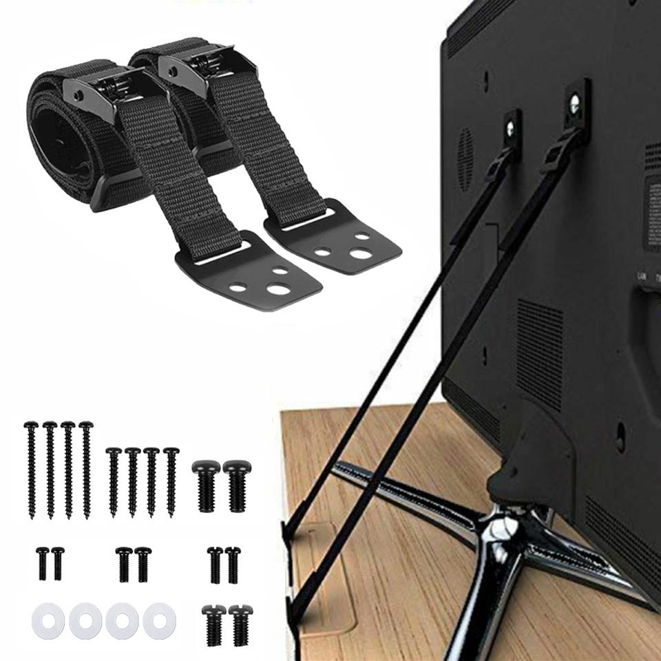 2 Pack Adjustable TV Safety St - огляд і ціна Furniture Hardware Manufacturer